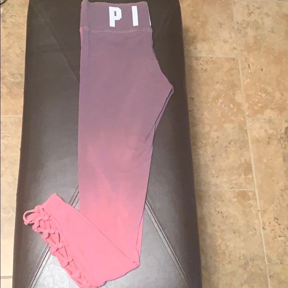 Pink yoga pants